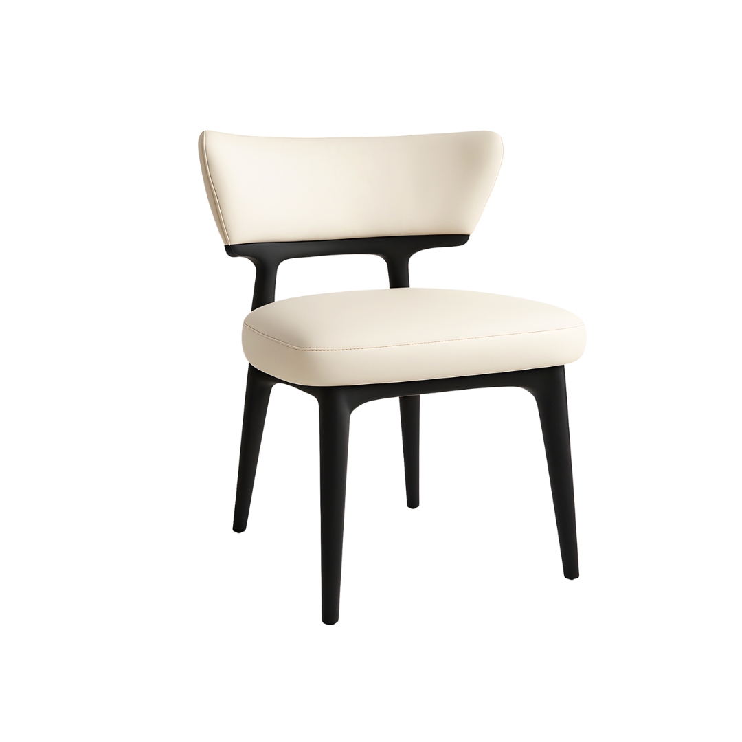 Anna Dining Chair: Taupe Leatherette